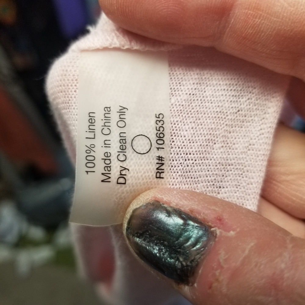 Sundays Two pink linen tank top - Picture 2 of 5